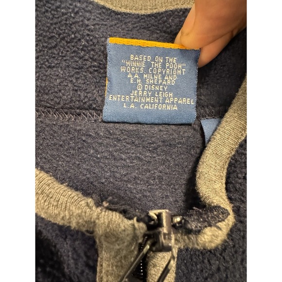 Disney Winnie Pooh Fleece Zip Vest Womens Size 18w/20w Blue‎ Sleeveless Logo - Picture 9 of 16
